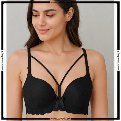 Soft Charm Strappy Push-Up Bra