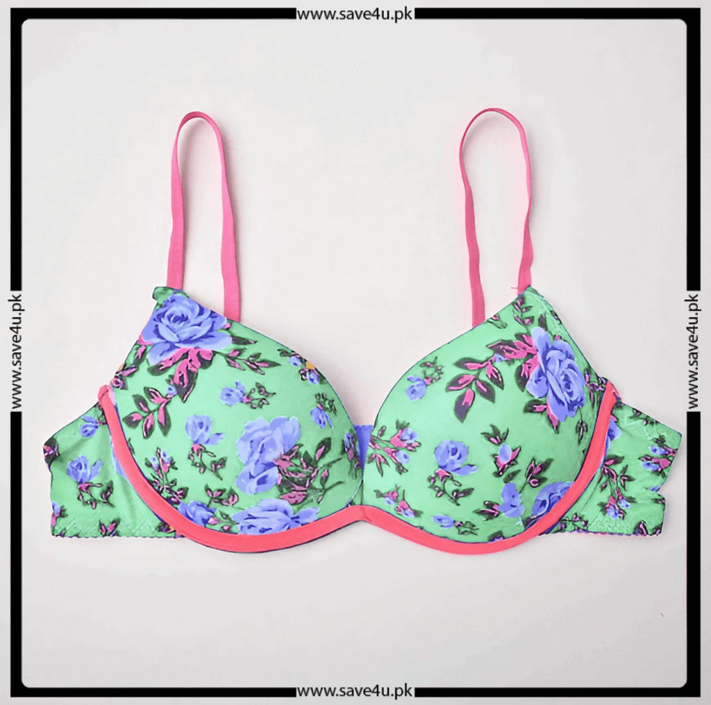 Double Padded Printed Soft Cups Seamless Bra