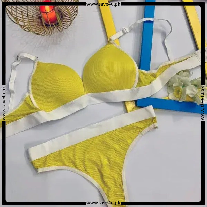 Sleek Fit Padded Bra with Matching Thong