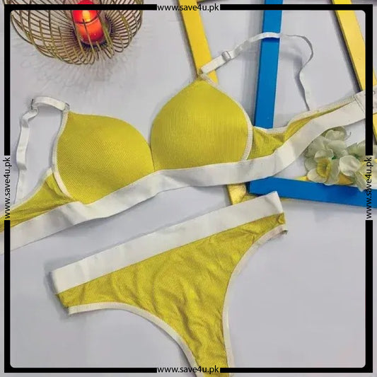 Sleek Fit Padded Bra with Matching Thong