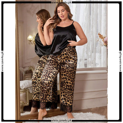 Urban Satin Silk Nightsuit in Trouser Style