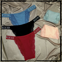 Load image into Gallery viewer, Pack of 2 Thong Soft Cotton Panties
