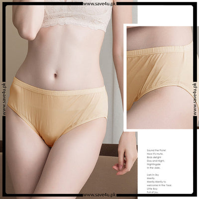 Pack of 2 Seamless Mid Waist Comfy Cotton Panties