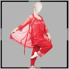 Load image into Gallery viewer, 3 Pcs Satin Silk Chic Smooth Nighty
