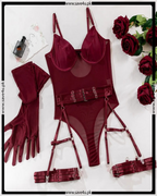 Desire Burgundy Elegance Set