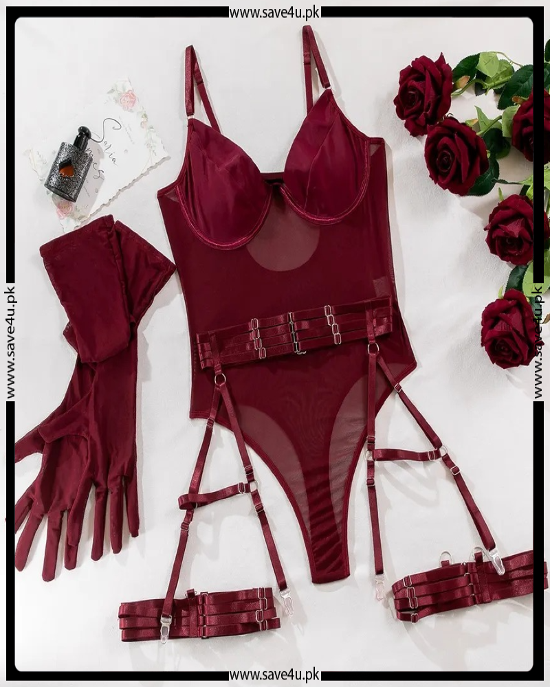 Desire Burgundy Elegance Set