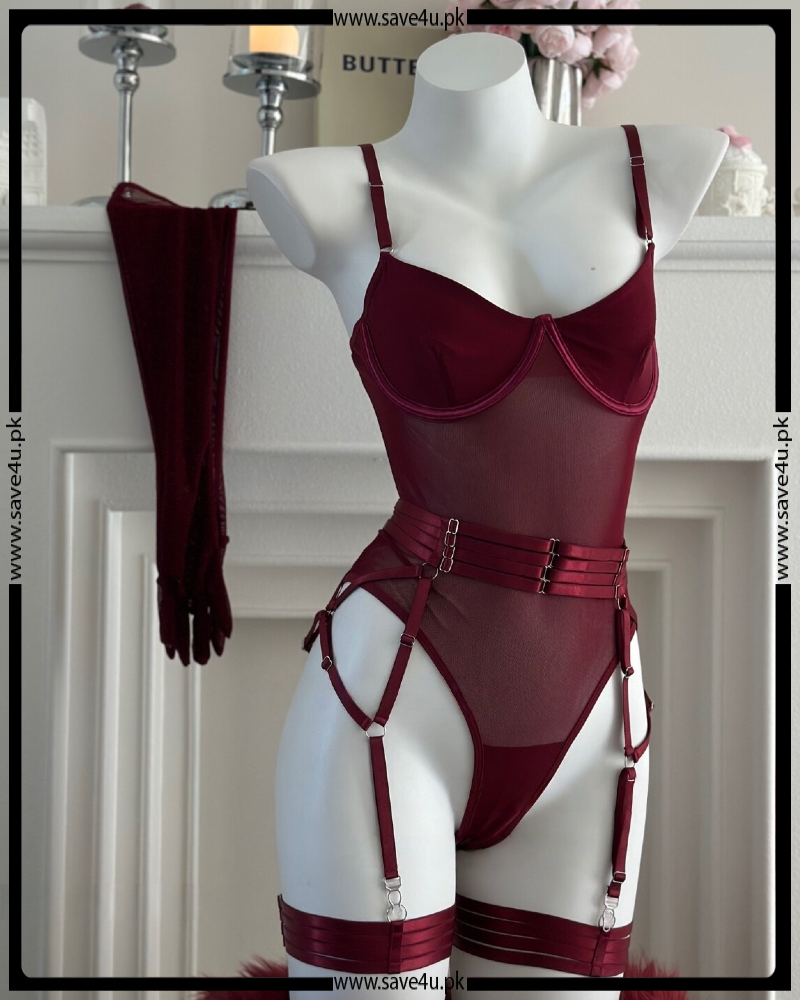 Desire Burgundy Elegance Set