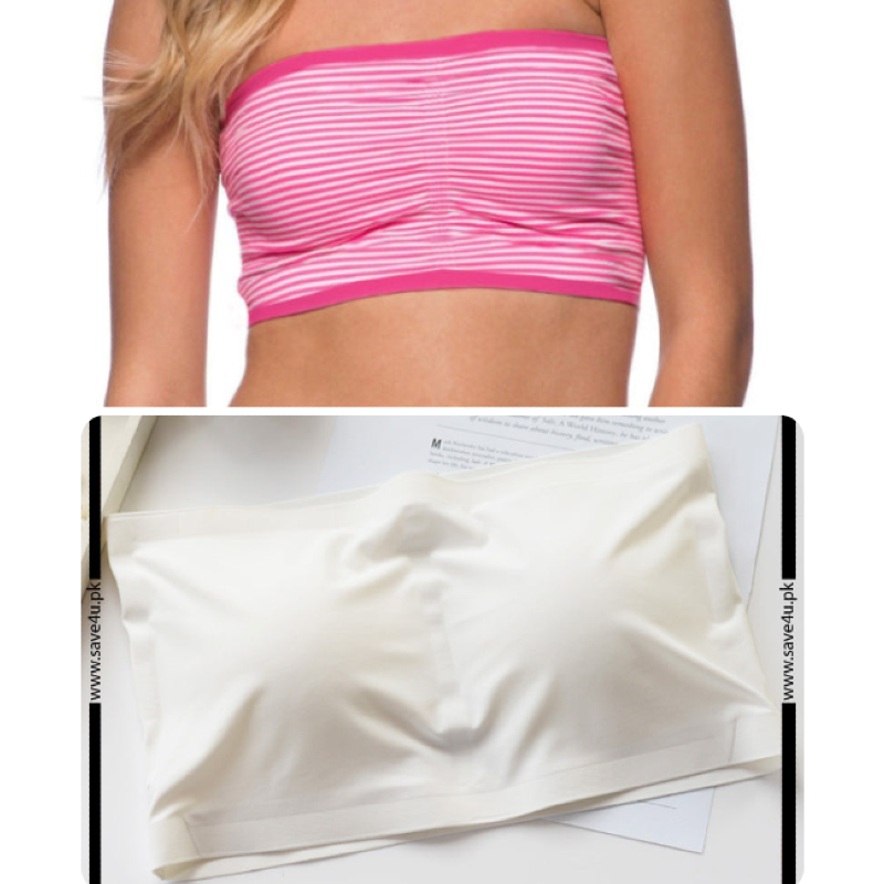 Pack of 2 Strapless Padded Wireless Bra