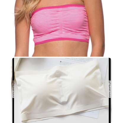 Pack of 2 Strapless Padded Wireless Bra