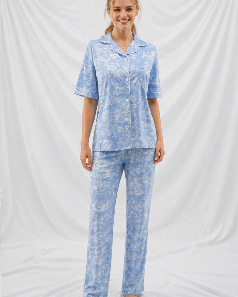 Printed T-Shirt & Pajama Set