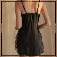 Load image into Gallery viewer, Delicate Lace Satin Silk Lingerie Set
