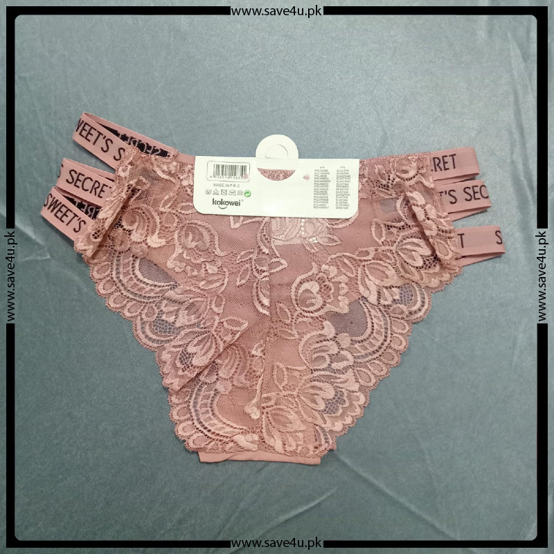 Pack of 2 Breif Lace Trim Panties