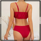 Lace Trim Fancy See Through Lingerie Set