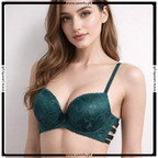 Gorgeous Allure Lace Trim Push-Up Bra