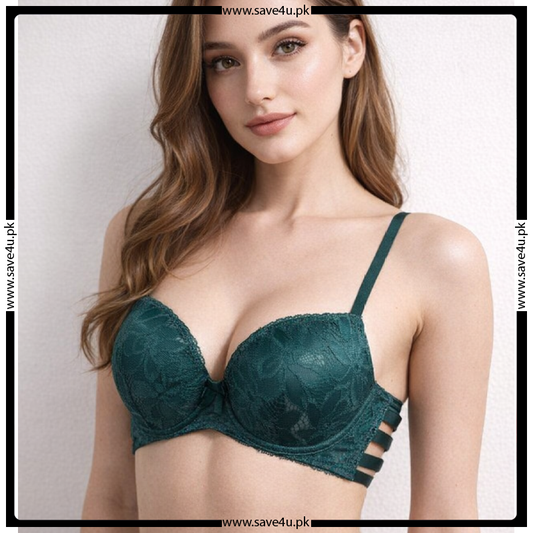 Gorgeous Allure Lace Trim Push-Up Bra