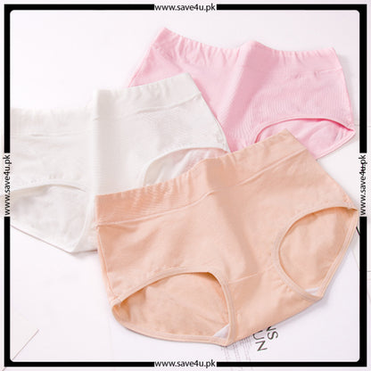Pack of 4 Comfy Breif Soft Cotton Elegant Panties