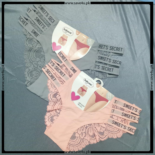 Pack of 2 Breif Lace Trim Panties