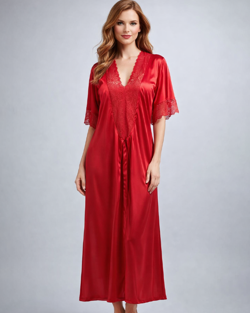 Women's Lingerie Nightgown Satin Slip Nightwear
