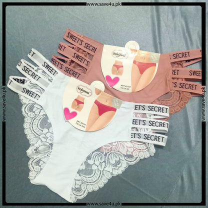 Pack of 2 Breif Lace Trim Panties