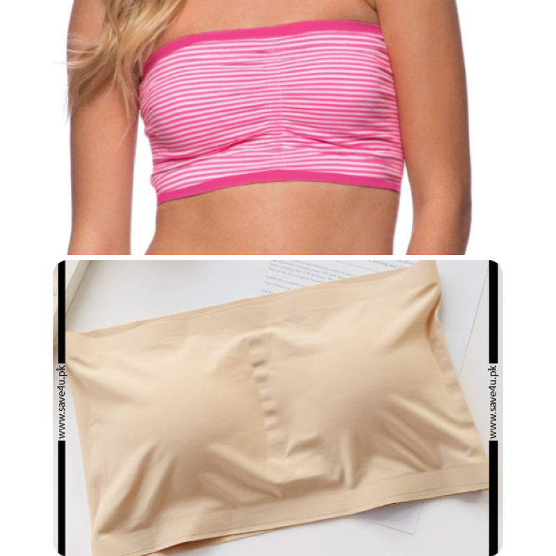 Pack of 2 Strapless Padded Wireless Bra