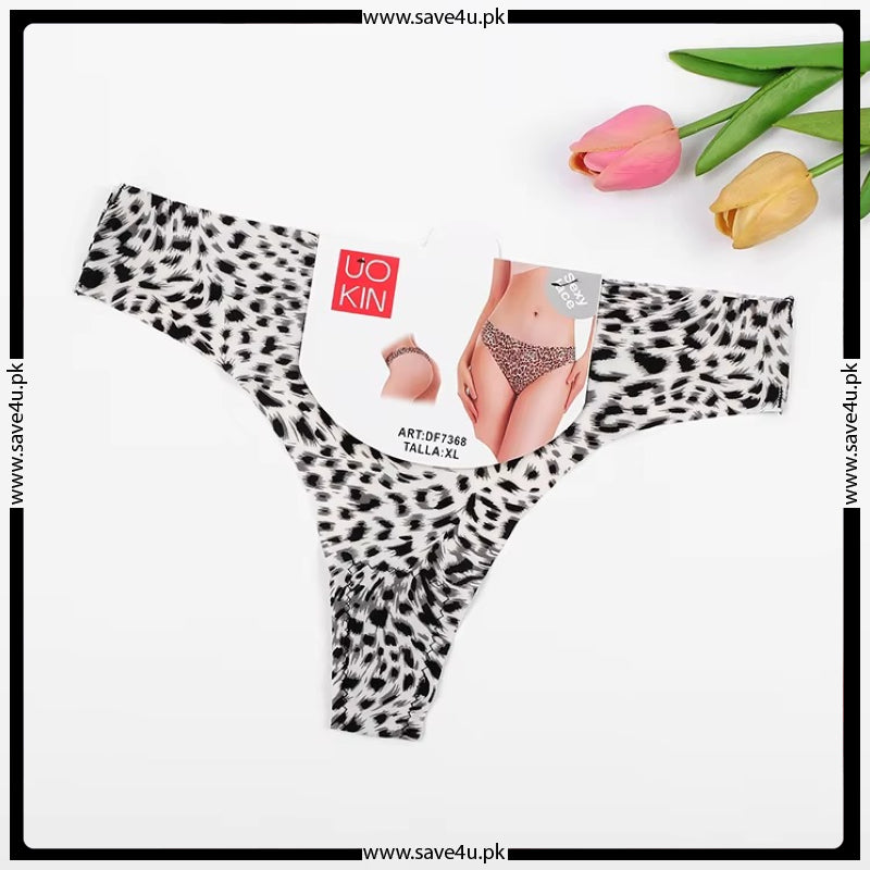Pack of 2 Cheeta Printed Thong Panties