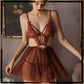 2 Pcs Baby-doll Soft Net Lingerie