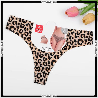 Pack of 2 Cheeta Printed Thong Panties