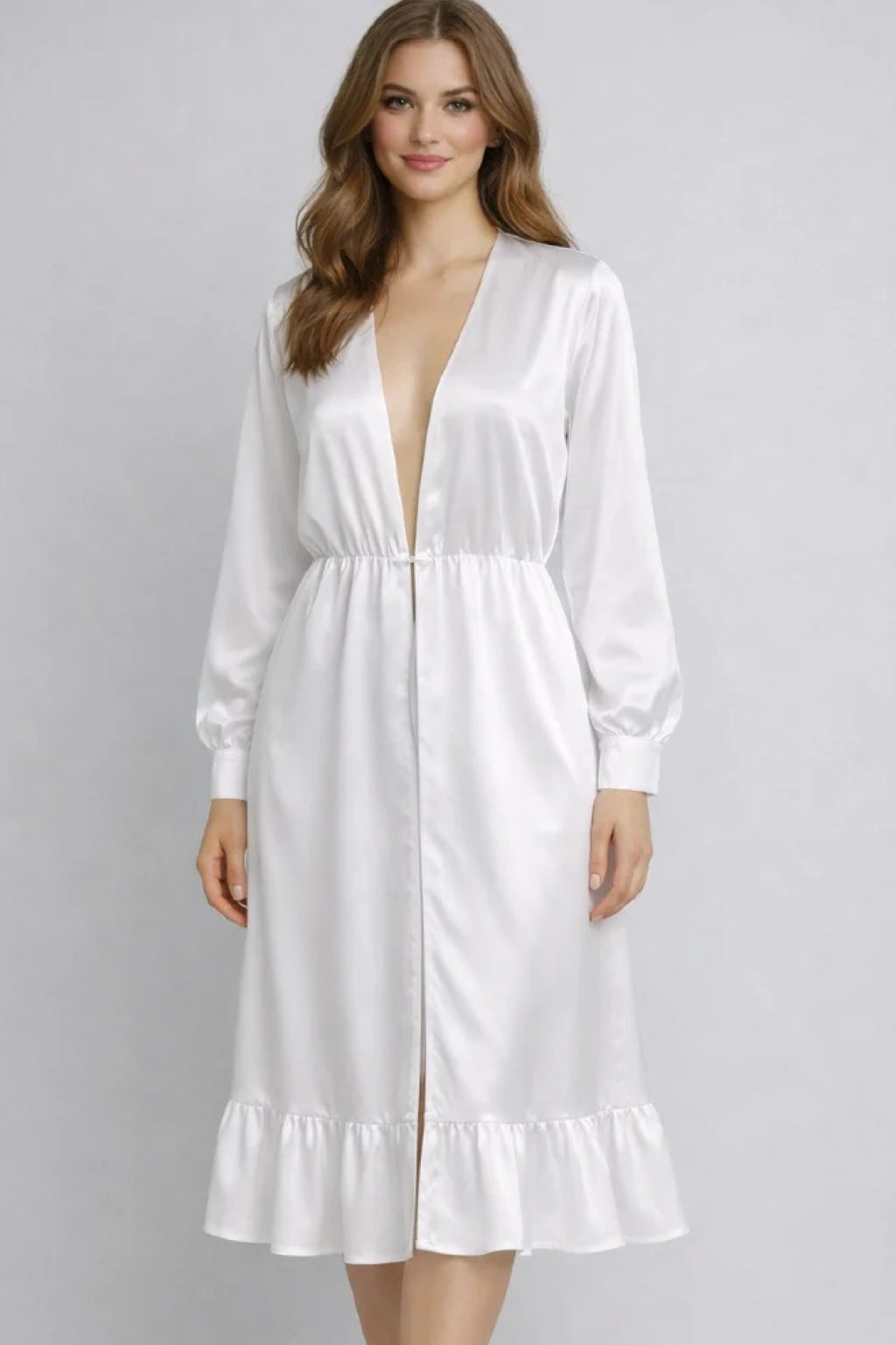 Chic Stylish White Robe