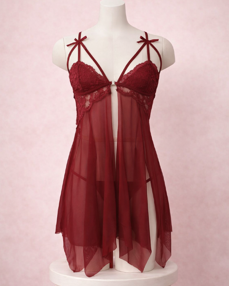 Erotic Whisper Babydoll With Gstring Panty