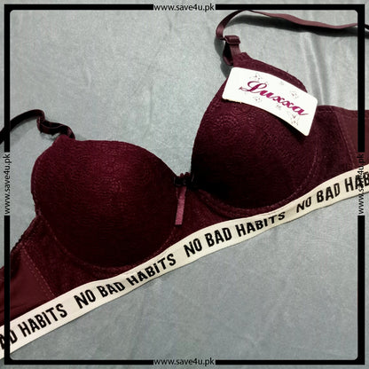 Pack Of 2 Nylon Lace Padded Bra