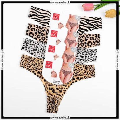 Pack of 2 Cheeta Printed Thong Panties