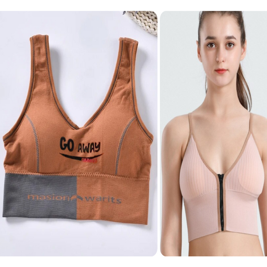 Pack of 2 Thin Padded Wireless Bra