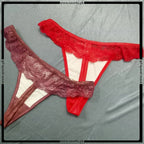 Pack of 2 Erotic Leather G-String Panties