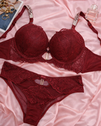 Midnight Luxe Lace Bra Set