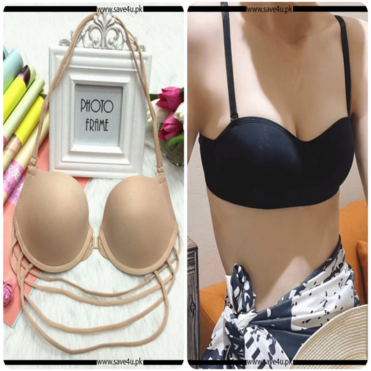 Pack of 2 Thin Padded Wired Bra
