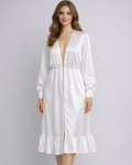 Chic Stylish White Robe