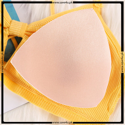 Bow Knot Soft Removable Cups Bra