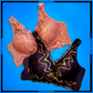Floral Design Non Wired Double Padded Push Up Bra