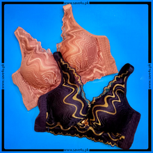 Load image into Gallery viewer, Floral Design Non Wired Double Padded Push Up Bra
