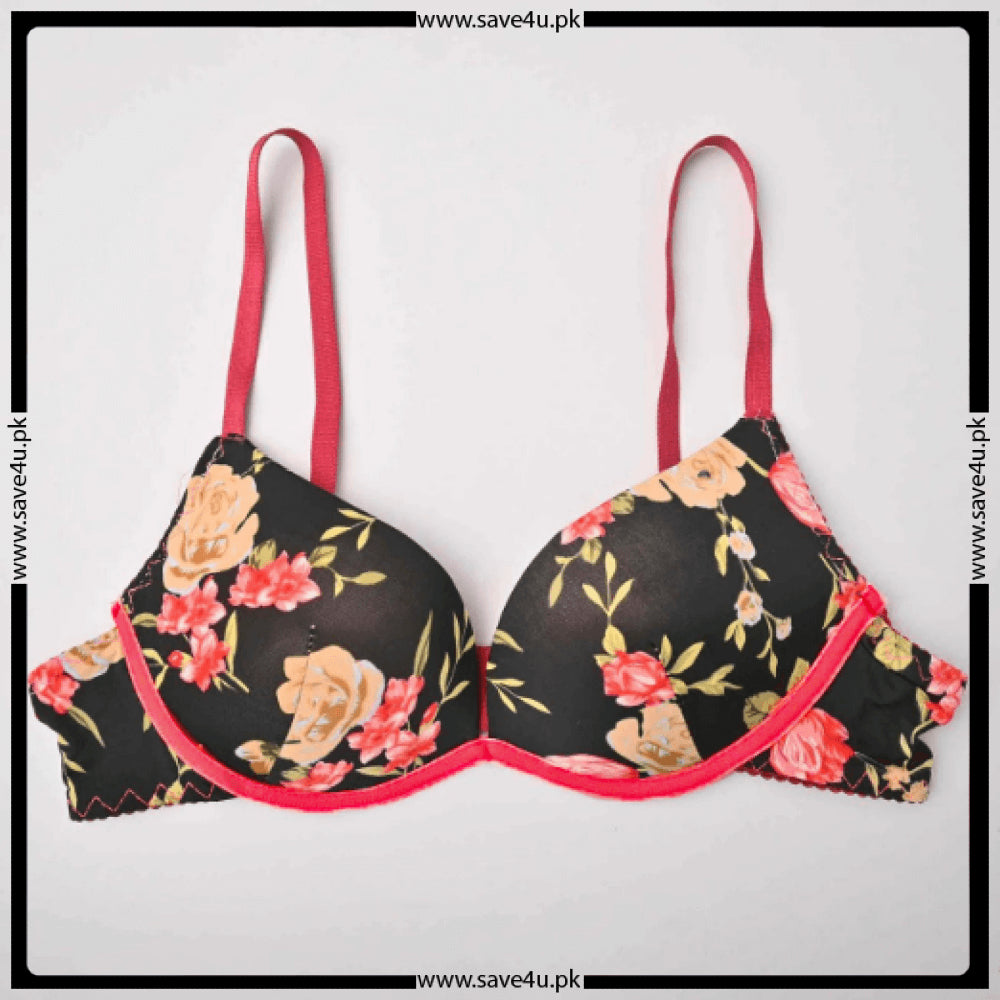 Double Padded Printed Soft Cups Seamless Bra