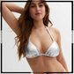 Satin Silk Removable Pad Bikini Set