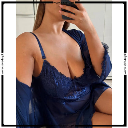 Soft Mesh 3-Piece Nightwear Set