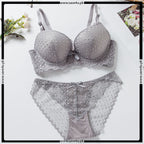 Thin Padded Wired Soft Full Lace Set