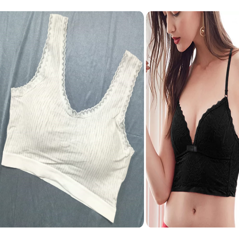 Pack of 2 Thin Padded Wireless Bra