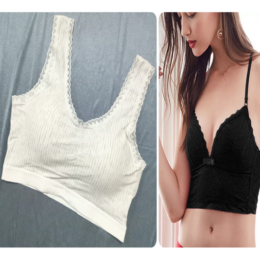 Pack of 2 Thin Padded Wireless Bra