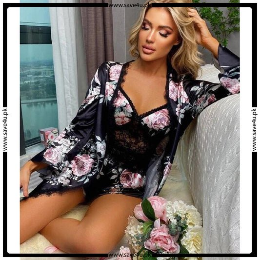 Luxurious Silky Printed Lingerie for Your Honeymoon