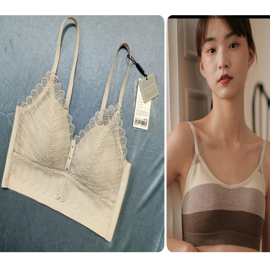 Pack of 2 Thin Padded Wireless Bra