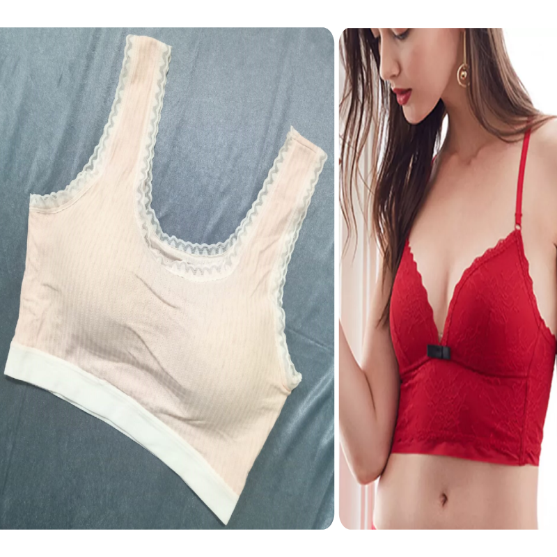 Pack of 2 Thin Padded Wireless Bra