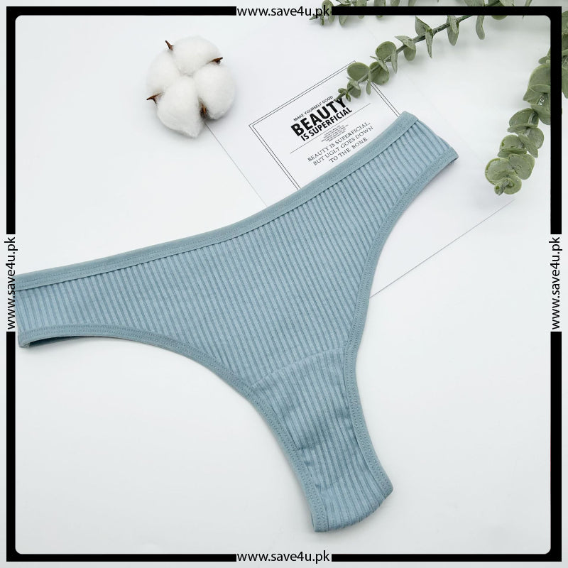 Pack of 2 Jersy Cotton Essential Thongs