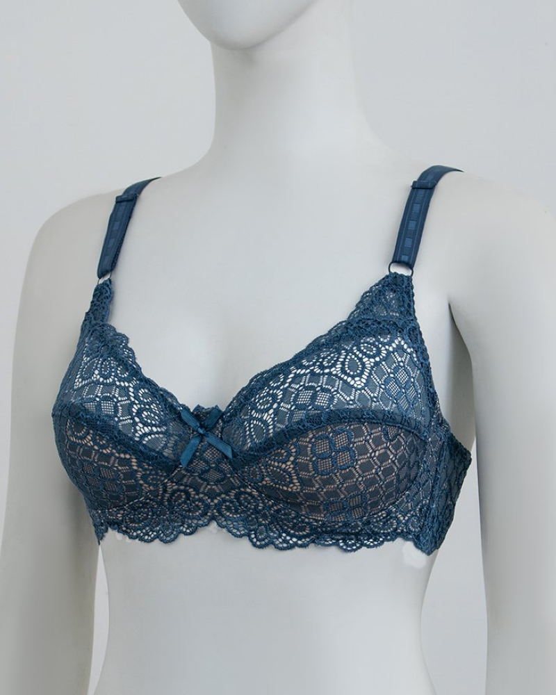 Lace Design Non-Padded Non-Wired Bra